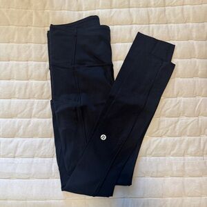 Lululemon Fast & Free Cropped Black Leggings